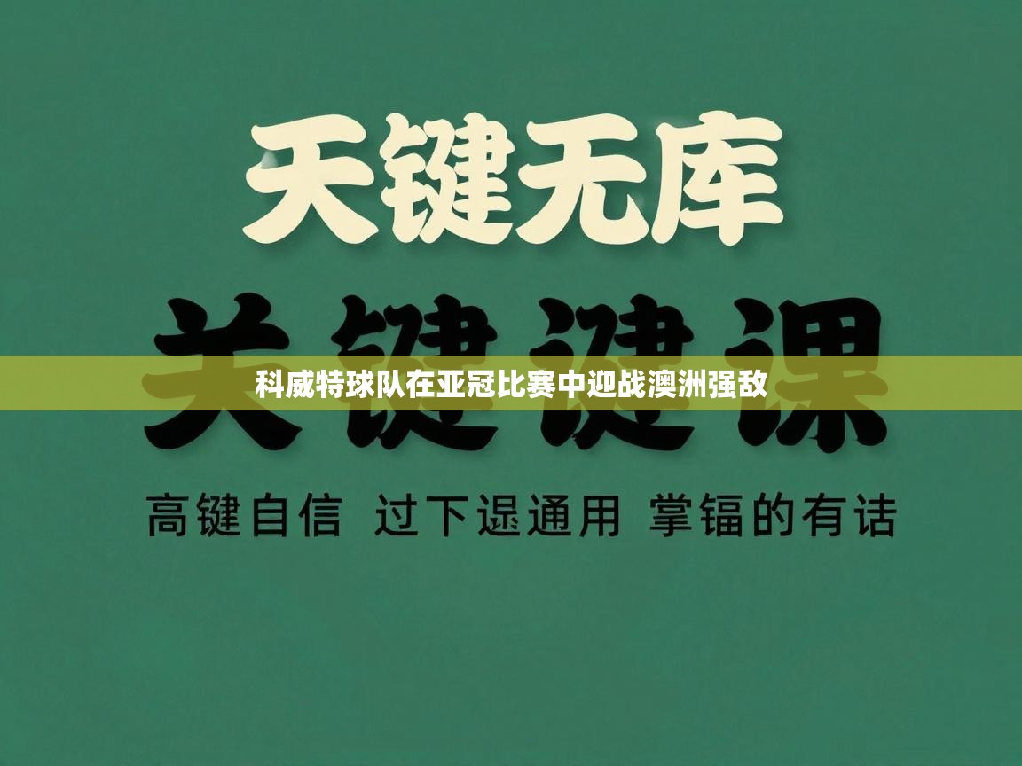 科威特球队在亚冠比赛中迎战澳洲强敌  第2张